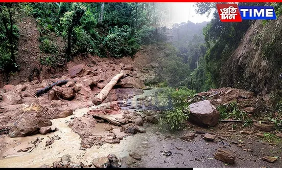 Barak-Guwahati Connectivity Snapped as Landslide Hits NH-6